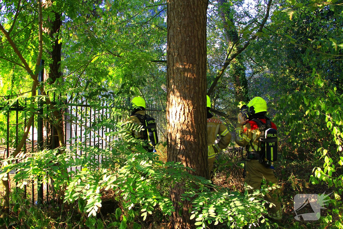 Drone team ingeschakeld bij bosbrand