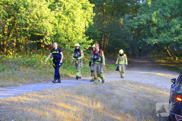 Drone team ingeschakeld bij bosbrand