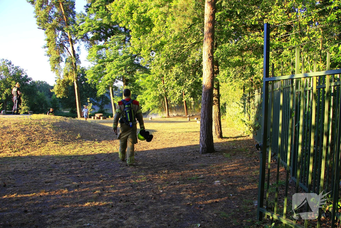 Drone team ingeschakeld bij bosbrand