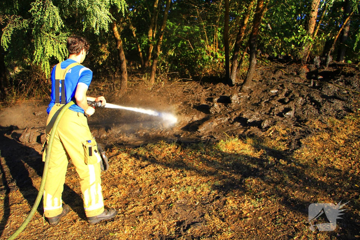 Drone team ingeschakeld bij bosbrand