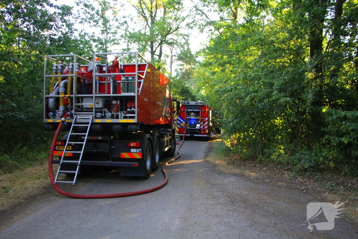 Drone team ingeschakeld bij bosbrand