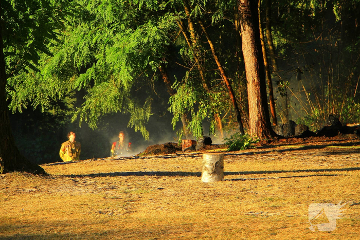 Drone team ingeschakeld bij bosbrand