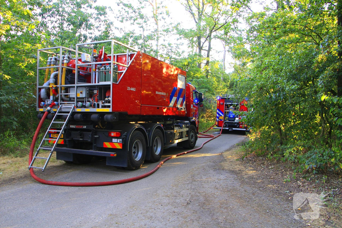Drone team ingeschakeld bij bosbrand