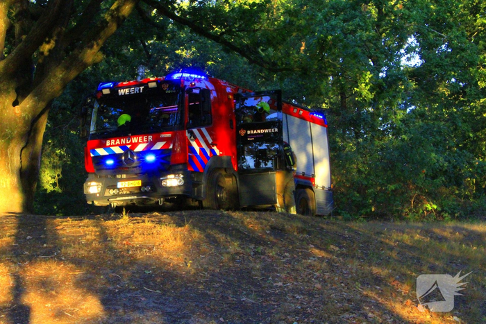 Drone team ingeschakeld bij bosbrand