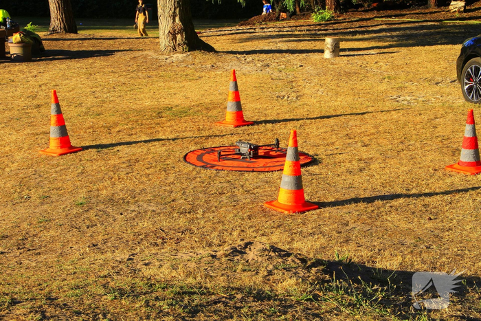 Drone team ingeschakeld bij bosbrand