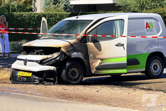 Auto in brand tijdens rit
