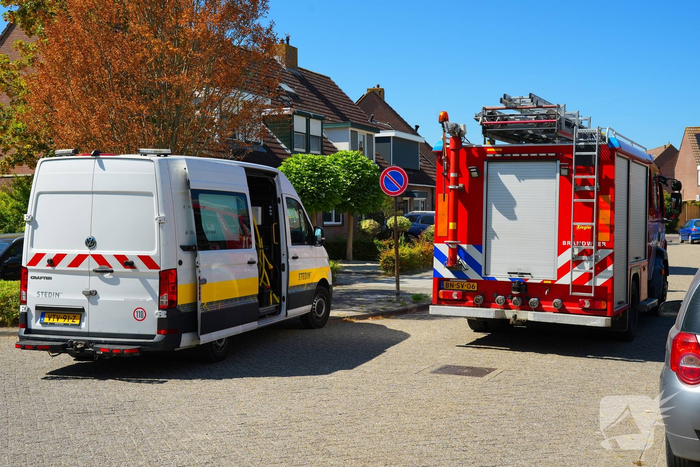 Gaslekkage tijdens rioolwerkzaamheden