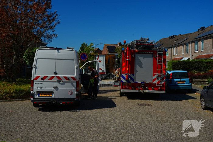 Gaslekkage tijdens rioolwerkzaamheden