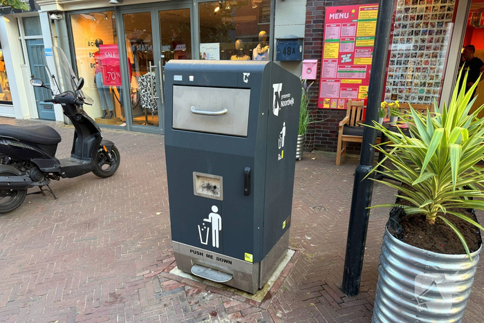 Brand in prullenbak gedoofd