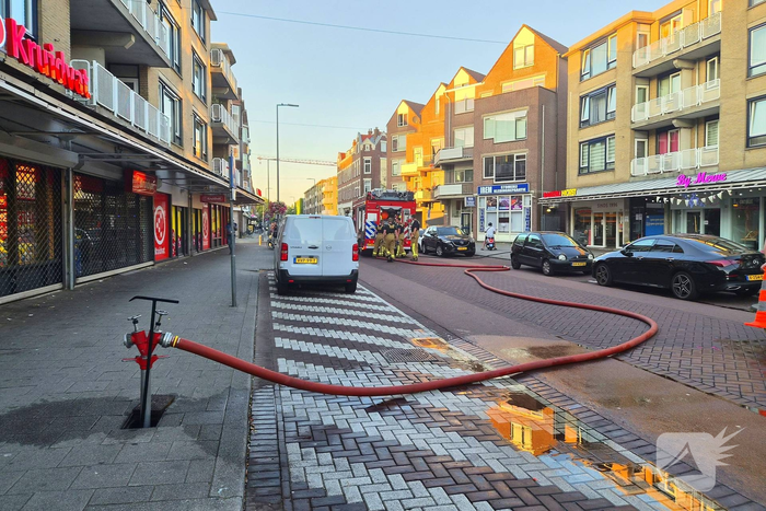 Bankstel en bosschages in brand