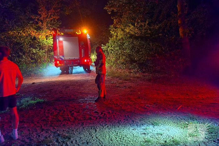 Brand in bosgebied leidt tot grote inzet