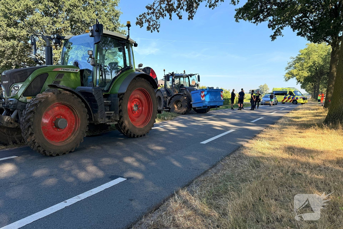 Wielrenner betrokken bij ongeval met tractor