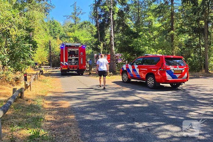 Beginnende bosbrand door snel optreden in de kiem gesmoord