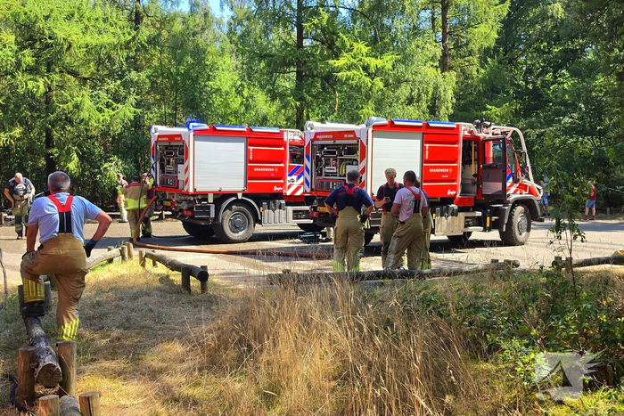 Beginnende bosbrand door snel optreden in de kiem gesmoord