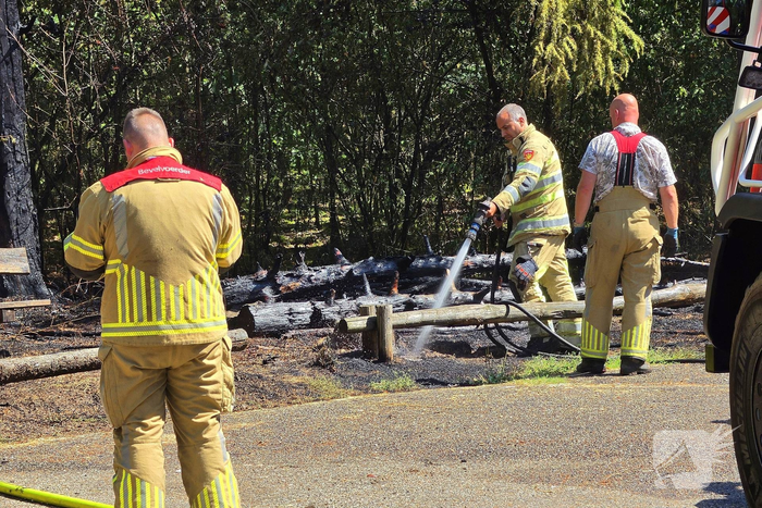 Beginnende bosbrand door snel optreden in de kiem gesmoord