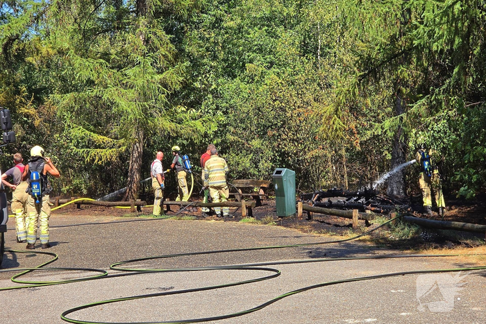 Beginnende bosbrand door snel optreden in de kiem gesmoord