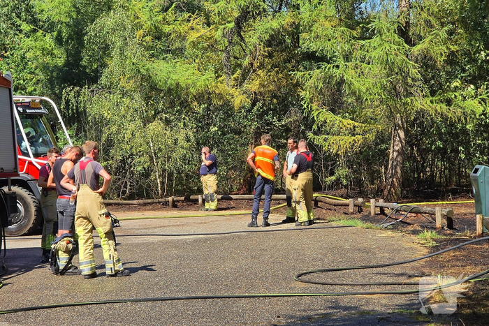 Beginnende bosbrand door snel optreden in de kiem gesmoord