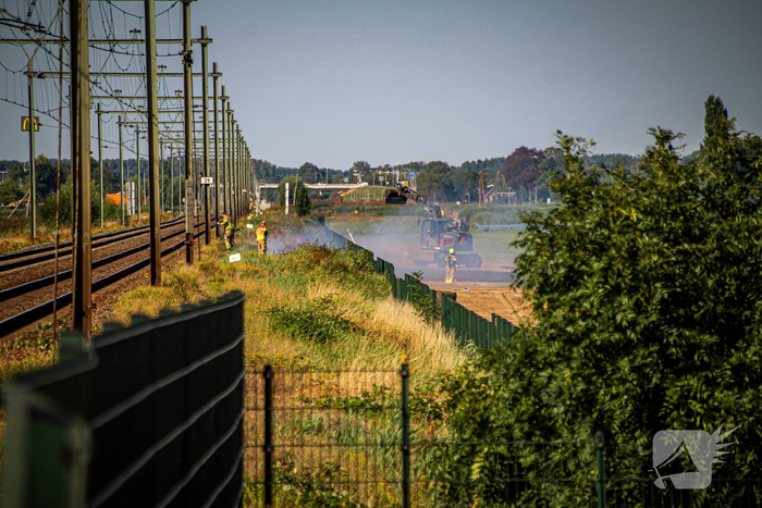 Brand veroorzaakt stillegging treinverkeer