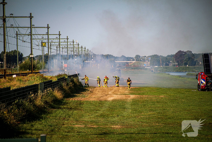 Brand veroorzaakt stillegging treinverkeer