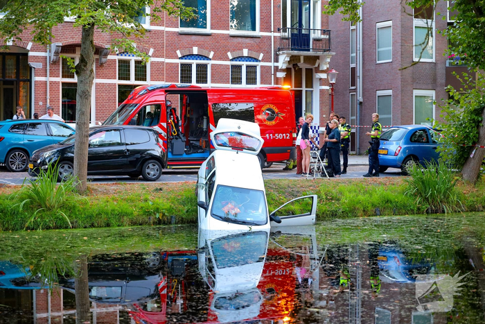 Automobiliste raakt te water bij parkeeractie