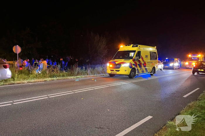 Scooterrijder zonder rijbewijs in botsing