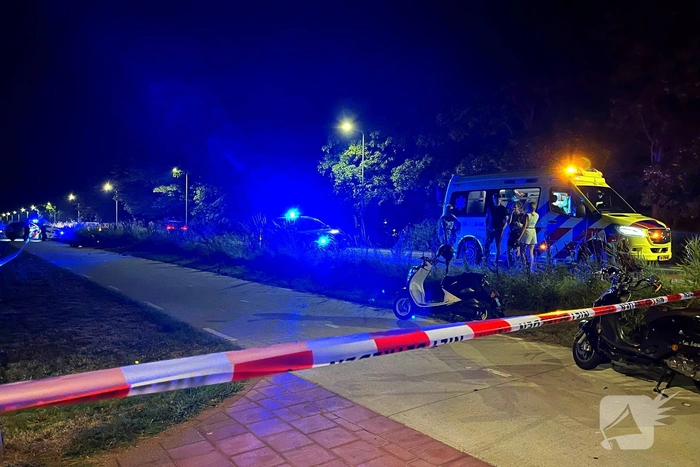 Scooterrijder zonder rijbewijs in botsing