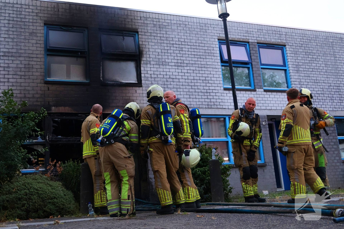 Hevige brand verwoest woning