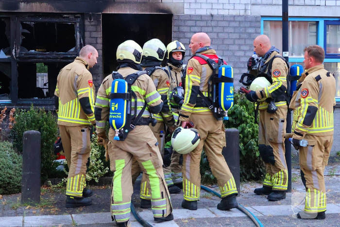 Hevige brand verwoest woning