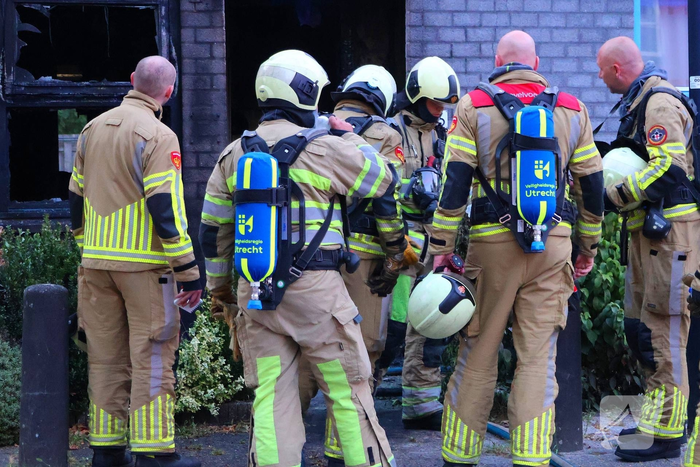 Hevige brand verwoest woning