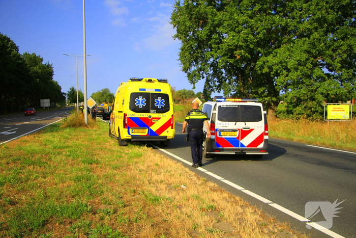 Aanrijding door remactie voor vogel