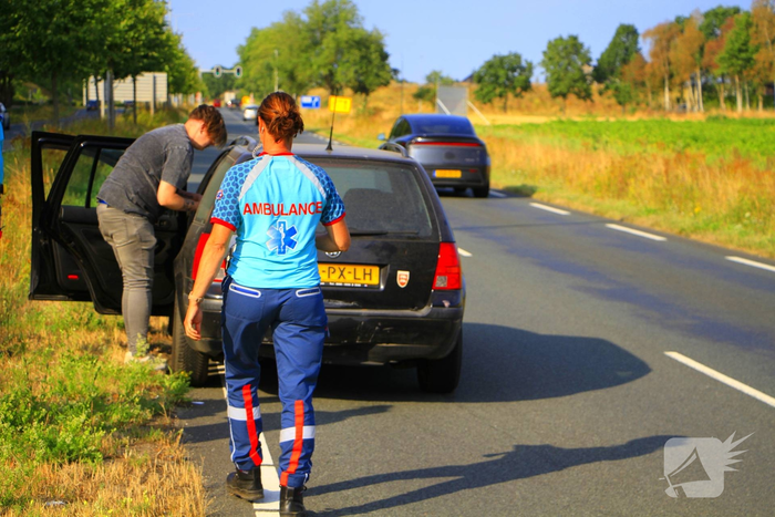 Aanrijding door remactie voor vogel