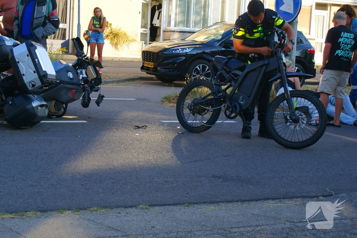 Fatbiker in botsing met motorrijder