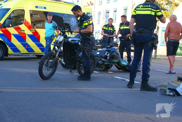 Fatbiker in botsing met motorrijder