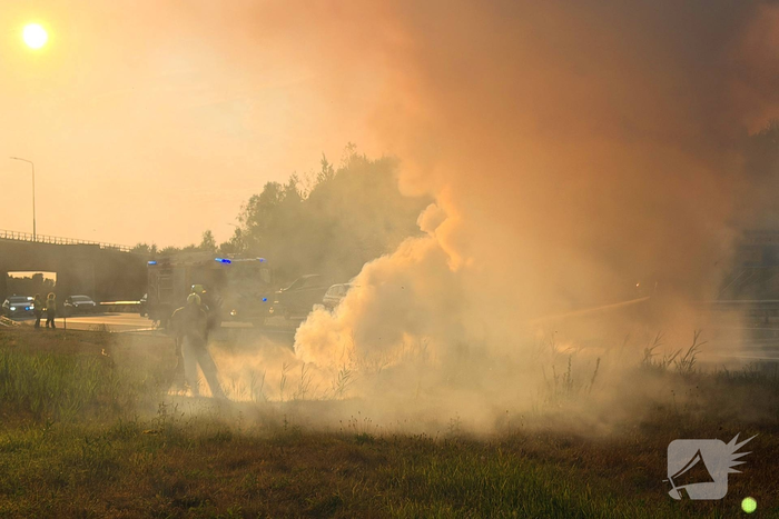 Auto in brand tijdens rit