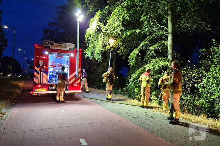 Buitenbrand snel onder controle