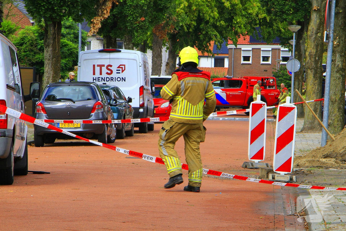 Gas- en waterleidingen beschadigd bij graafwerkzaamheden