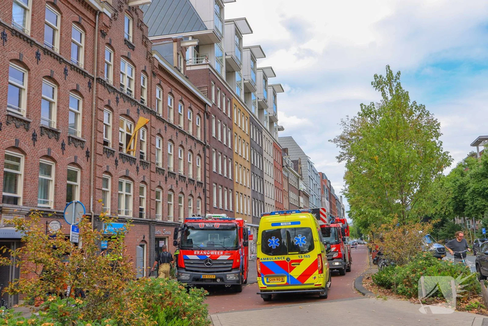 Woningbrand leidt tot rookinhalatie