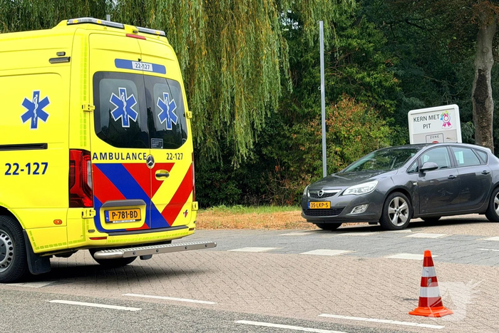 Fietser gewond na aanrijding met auto