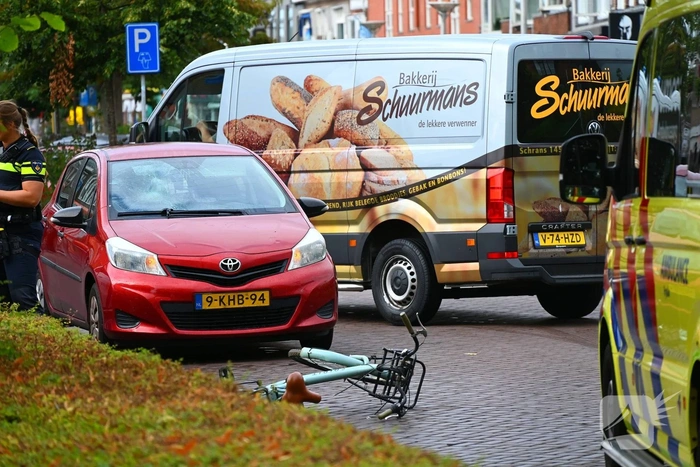 Fietser gewond bij aanrijding met auto