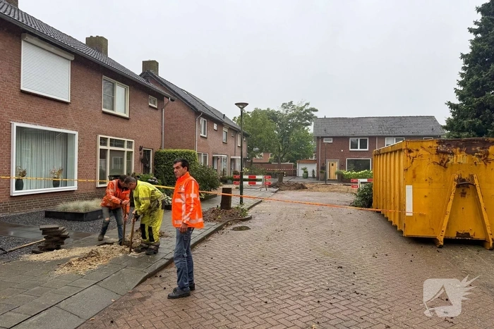 Gaslekkage na ongeval tijdens boomverwijdering