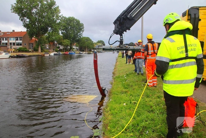 Opnieuw voertuig te water door vergeten handrem