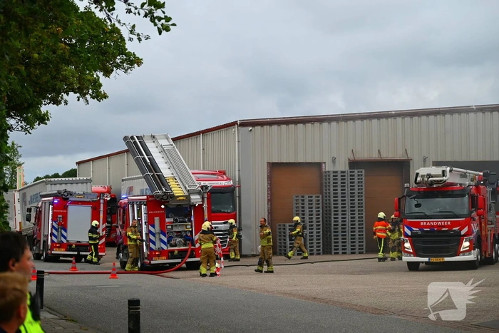 Brand in loods snel geblust