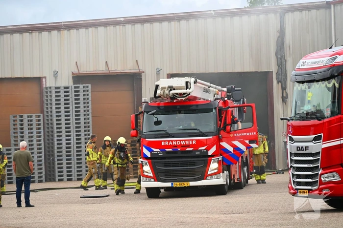 Brand in loods snel geblust