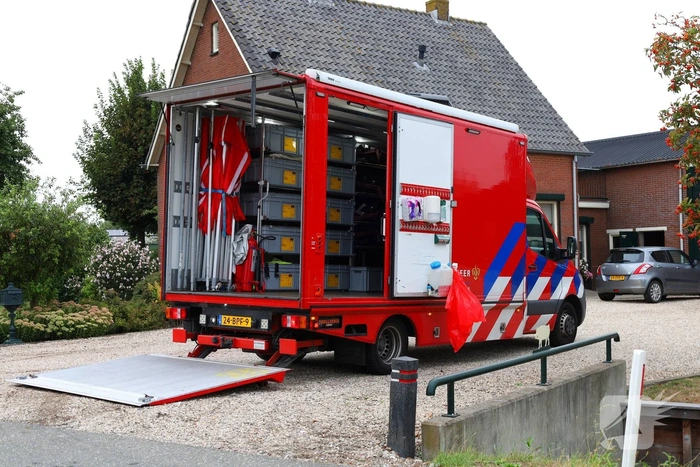 Brand in loods snel onder controle