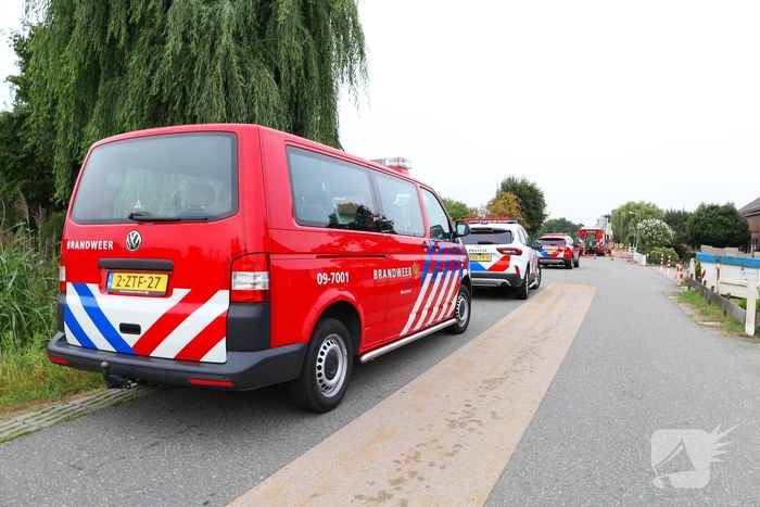 Brand in loods snel onder controle