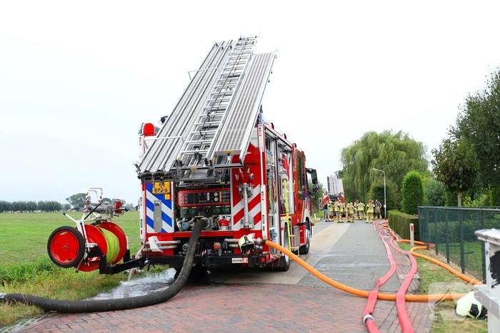 Brand in loods snel onder controle