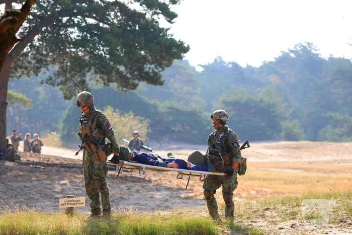 Laatste dag van de oefening Medic Falcon