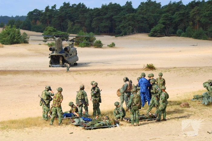 Laatste dag van de oefening Medic Falcon