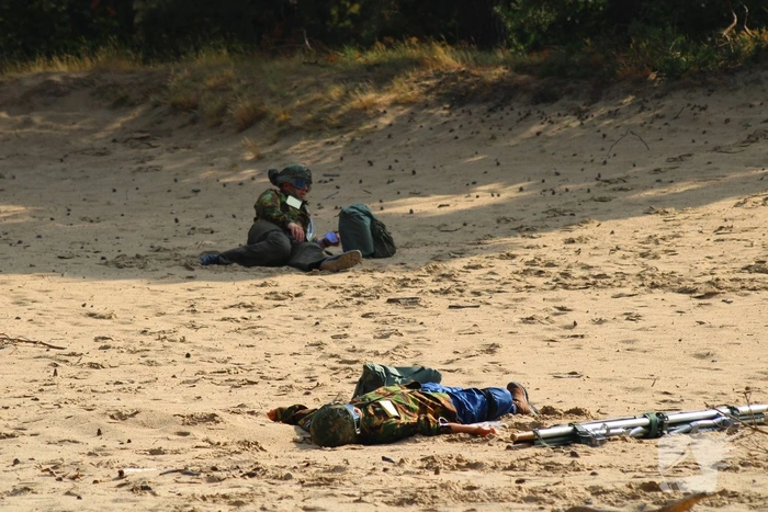 Laatste dag van de oefening Medic Falcon