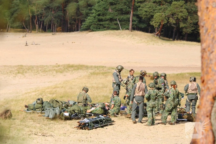 Laatste dag van de oefening Medic Falcon